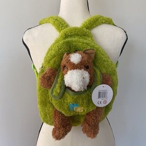 NWT Kreative Kids plush horse backpack detachable baby child’s travel animal